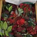 Ling's moment 17.5" Tall Free Standing Artificial Flowers Arrangements 2 pcs Wedding Aisle Runner Chair Decorations Bordeaux Red Centerpieces for Ceremony Reception Rose Floral Floor Party Outdoor