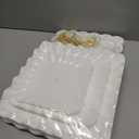 5 Pcs Dessert Table Display Set - 2 Pcs 3-Tier Dessert Display Stands & 3 Pcs Serving Tray - Dessert Trays Dessert Stands Treat Table Displays Set for Tea Parties,Birthdays & Baby Showers (White)