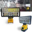 Cordless LED Work Light for Dewalt 20V Battery，90W 5400ML LED Wide Beam Flood Light with Two USB Charging Port Light for Emergency, Workshop, Garage (No Battery)