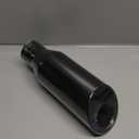 3 Inch Inlet Exhaust Tip, 3" Inlet 4" Outlet 12" Overall Length, Chrome-Plated Exhaust Tip, Stainless Steel, Chrome Grey Exhaust Tip, Angle Cut, Bolt On