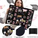MiniInflat 4 Set Graduation Photo Display Board Trifold Poster Board for Class of 2026 Grad Party Picture Display Graduation Photo Frames for Multiple Pictures Table Decor(Pink,24 x 16 Inches)