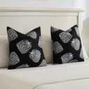 FUTEI Fall Pumpkins Throw Pillow Covers 18x18 Inch Set of 2,Soft Faux Cashmere Cushion Case for Autumn Thanksgiving Holiday Home Decorations