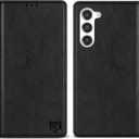 ZZXX for Samsung Galaxy S23 Wallet Case with [RFID Blocking] Card Slot Stand Strong Magnetic Leather Flip Fold Protective Phone Case for Samsung Galaxy S23 Case Wallet(Black-6.1 inch)