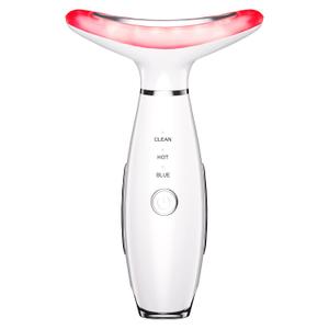 3-in-1 Beauty Massager for Face and Neck, Based on Triple Action LED, Thermal, and Vibration Technologies for Skin Care,Improve,Firm,Tightening and Smooth