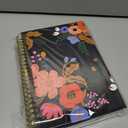 Dot Grid Notebook Spiral, Flower A5 Dotted Bullet Grid Journals Bulk, 100GSM Thick Paper Travel Journal Set, Hard Cover, Wirebound Diary Planner, 75 Sheets per Book, 5.7x8.3 inch, 3 Pack