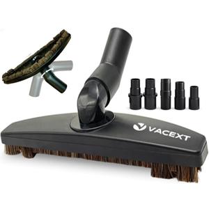 Horsehair Hardfloor Attachment for Wood and Tile Floors plus Vacuum Hose Adapter Compatible with Most Vacuum Cleaners Vacuum Attachments Accessories- Small Shop Vac Adapter - Hardwood Floor Attachment