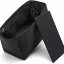 Purse Organizer Nylon Water-Repellent Insert With Zipper Bag and Base Shaper for Neverfull Speedy Tote (Black, X-Large)