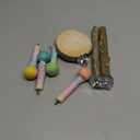 Bird Stand Perch Toy, Parrot 360 Interactive Rotating Parakeet Toys, Wooden Bird Cage Accessories Exercise Wheel Parrot Budgie Toys, Suitable for Cockatiels Lovebirds Conures Finches