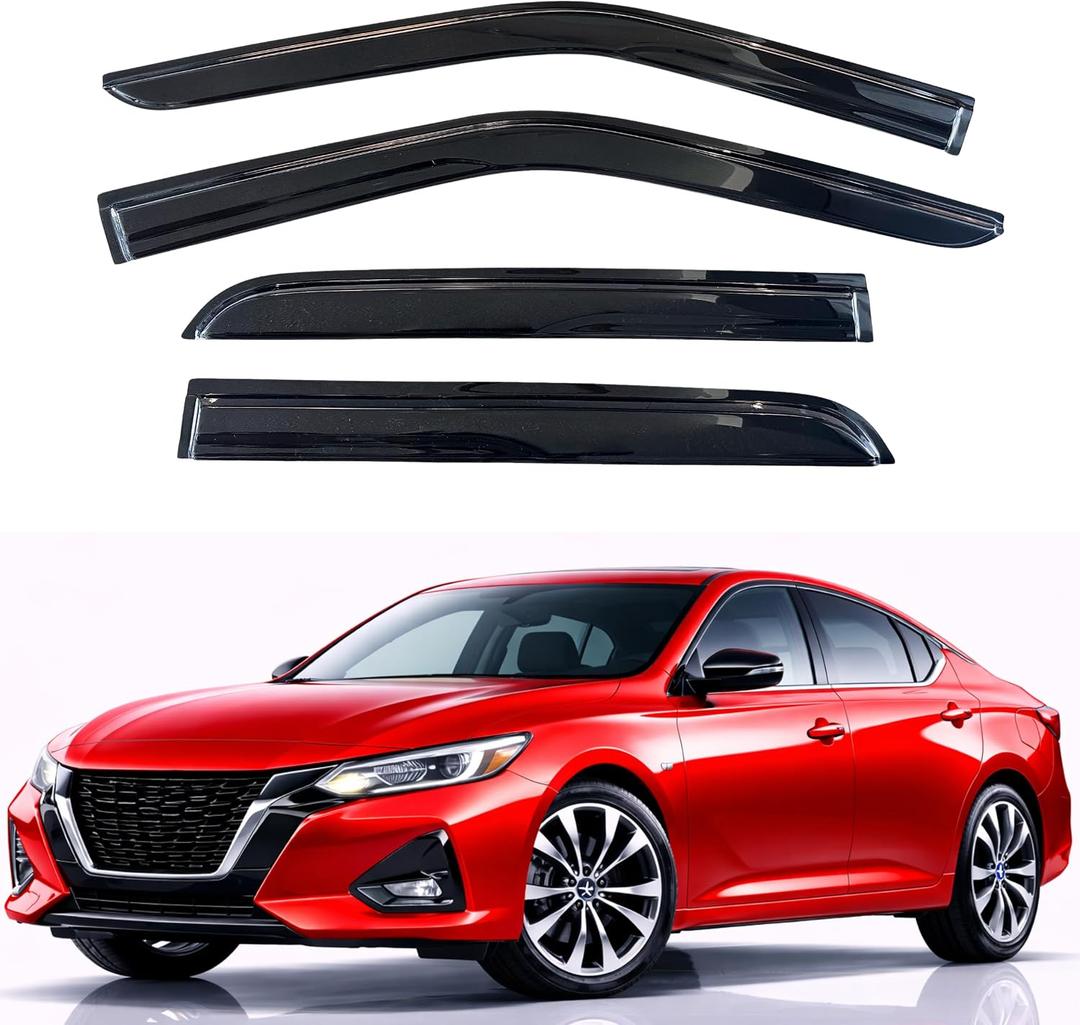 KPY Rain Guards Fit for 2019-2026 Nissan Altima, Out-Channel Window Visors Vent Wind Deflectors 4PC, Car Accessories for 19-26 Altima