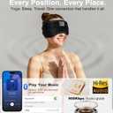 TOPOINT Sleep Mask with Headphones Bluetooth 5.4 Wireless, Sleep Headphones Earphones Earbuds with Microphone HD Speakers Music, Blackout Eye Mask for Sleeping Travel Meditation Men Women Cool Gadgets