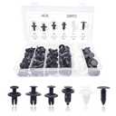 Medsuo 100pcs Plastic Car Body Trim Clips Universal Auto Rivet Fasteners Expansion Screws Push Type Retainers Clips Bumper Clips Panel Clips Car Accessories with Storage Box