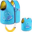 Pottwal Swim Vest for 1-2 Years (24-33 LBS) - Blue Blowing Whale