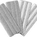 Microfiber Mop Pads, Reusable Mop Pads for Wood Floor, Compatible with JOYMOOP Mop and Bucket Set, Wet Pads Refill - 4 Pack