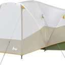 Slumberjack Aspen Grove 8 Person Hybrid Dome Family Camping Tent with 2 Rooms, Room Divider, Separate Entries, Full Fly, and Vestibule Storage