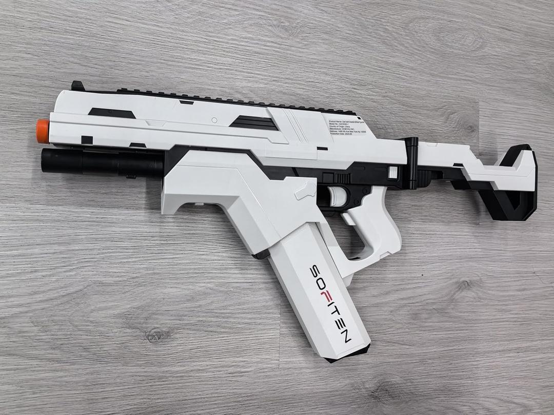 SOFITEN Electric Automatic Toy with Scope Toy Blaster with 30 Dart Clips and 100 Foam Darts A1