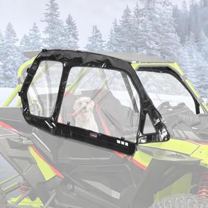 StarknightMT Cab Enclosure For RZR 2014-2023, Upgraded Zipper Waterproof Soft Upper Doors Side Window 2 Seater Compatible With Polaris RZR 1000 14-23, XP Turbo 16-21/S 900 1000 16-19