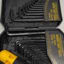 ELEAD 31-Piece Hex Key Set - Allen Wrench Set, SAE and Metric Allen Keys MM(0.7mm-10mm) SAE(0.028"-3/8) Heat-Treated, Torque Handle, High Leverage, Long & Short Keys, Easy Organization