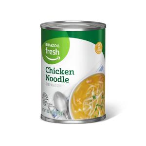 Amazon Fresh, Chicken Noodle, Condensed Soup, 10.5 Oz (Previously Happy Belly, Packaging May Vary) (EXP 04/09/28)