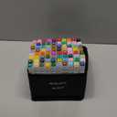 80 Colors Alcohol Markers with Base Dual Tip Drawing Markers for Adult and Kids Comics Coloring Sketching Illustration (80 White) -Refillable