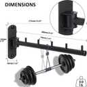 Mooche Swing Clothes Hanger Rack, Garment Racks Folding Clothes Bar Wall Mounted, 180Rotation Laundry Drying Rack 304 Stainless Steel Space Saving for Laundry Room Bedroom Balcony, 9.45" Long