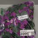 Faux Bougainvillea Artificial Flowers Plants for Outdoors Outside Decoration, 2 pcs Purple Fake Flowers UV Resistant Look Real Silk Long Trailing Vines for Front Door Porch Planter Urn Patio Garden