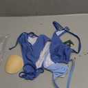 Blooming Jelly Womens Sexy 2 Piece Bikini Sets Cheeky High Cut Bathing Suit Color Block Textured U-Wire Swimsuits 2026, Size XS