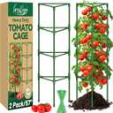 Legigo 2 Pack 57 Inch Tomato Cage for Garden, Heavy-Duty Tomato Trellis Plant Support Stakes, Adjustable Garden Trellis Plant Cage for Climbing Plants Peppers Outdoor Raised Garden Bed and Vegetables