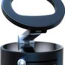 Magnetic Phone Holder for Car Super Magnet, 360Adjustable Portable Foldable Phone Mount for Dashboard/Gym/Mirror/Shower, Compatible with iPhone 16 Pro Max/15/14/13/12 & Android Magsafe Case (Black)