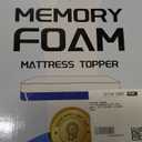 VALUXE 4 Inch Gel Memory Foam Mattress Topper Queen Size High Density Cooling Pad Pressure Relief Bed Topper (with Removable & Washable Bamboo Cover)