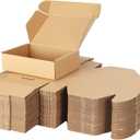 PHAREGE 7x5x2 inch Shipping Boxes Bulk 50 Pack Brown, Tab Lock Tuck Top Mailer Boxes for Packaging Small Business, Small Cardboard Gift Boxes for Wrapping Mailing Present