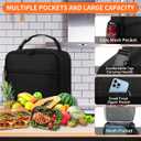 ZM-YOUTOO Lunch Box for Men - Reusable Lunch Bag Men Adult Women- Insulated Small LunchBox