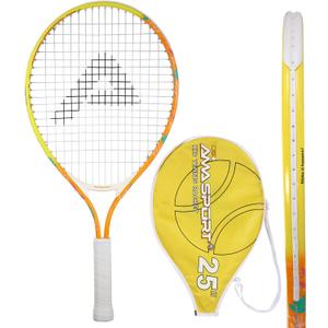 AMA SPORT Kids Tennis Racket for Junior Toddlers Starter Kit 17-25" Tennis Racquet for Girls and Boys with 420D Nylon Shoulder Strap Bag (Orange)
