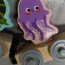 LovesTown Magnetic Wooden Sea Animal Train Set, Montessori Ocean Animal Toys for Kids, Educational Preschool Learning Activities, Toddler Birthday Gifts, 11 PCS