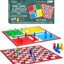 Ankit Toys & Games Ludo & Snakes and Ladders Board Game Set Classic 2in1 Family Fun for Kids and Adults (Standard Edition)