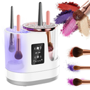 2026 Upgrade 3 IN 1 Electric Makeup Brush Cleaner【Industry NO.1-12x Cleaning Power】Makeup Brush Cleaner Machine【Perfect Design - Suitable for All Brush】 Dryer Cleaner for Makeup Brush Set
