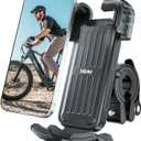 Hiboy Bike Phone Holder, 360 Rotatable Universal Motorcycle Phone Mount, Wrap Anti Shake Bicycle Scooter Handlebar Phone Clip for 5.1-6.8" Cellphone