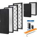 Compatible with Tesla Model Y 2020-2025 Juniper Cabin Air Filter Intake HEPA Filter Kit - Includes Tools & Installation Guide (Set of 6 Packs)