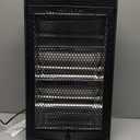 Room Heater 1500W Ultra Quiet Quartz Radiant Heater, Black