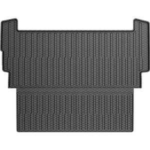 Mixsuper Cargo Liner for 2022-2025 Rivian R1S Cargo Mat Backrest Mat for R1S All Weather Trunk Mat Backrest Mat TPE Back Seat Cover Protector for R1S Accessories