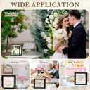 Menkxi Clear Wedding Card Box with Slot 10 x 10 x 8.5 Large Acrylic Card Box for Party Wooden Envelope Holder with Sign for Wedding Quinceanera Birthday Baby Shower Decorations(Black,Wood)