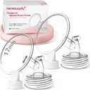 Nenesupply 17mm 2 pc Flanges Duckbill Valves Compatible with Spectra S2 S1 9 Plus Synergy Gold Breastpump Replacement to Spectra Pump Parts Flange Accessories Wide Mouth Work with Backflow Protector