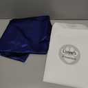 NTBAY Zippered Satin Pillow Cases for Hair and Skin, Luxury King Hidden Zipper Pillowcases Set of 2, 20x36 Inches, Navy Blue