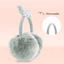 POXIMI Women Winter Earmuffs Girl Ski Adjustable Ear Covers for Kid Cute Bow Ear Warmer Outdoor Earmuff Fleece Lining