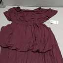 Amazon Essentials Women's Waisted Maxi Dress Burgundy, X-Small