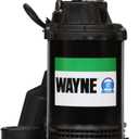 WAYNE CDT50-1/2 HP Epoxy Coated and Cast Iron Submersible Sump Pump - Up to 5,100 Gallons Per Hour - Long Lasting and Durable Construction