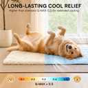 LINENLUX Dog Cooling Mat, Self Cooling Non-Slip Breathable Pad Q-Max > 0.5 | Light blue 40x60 inches self cooling pet pad for dogs, washable and portable for floor or crate