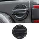 Carbon Fiber Fuel Filler Door Gas Tank Cap Cover Trim Stickers Decoration Exterior Accessories for Jeep Wrangler JL JLU 2018-2022