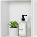 Neodrain Stainless Steel Shower Niche, White Insert Storage Shelf, (12" X 12" X 4"), Tile Recessed Niche for Storage