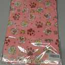 2 x RiukRaiu Christmas Cat Wrapping Paper for Kids - Pink Xmas Gift Wrap Red Green Plaid Paw Prints Gingerbread Santa Hats for Holiday Presents & Party Gifts - 4 Jumbo Sheets, 40 X 28 Inches Each