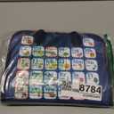 Qizfun Toddler Busy Board Montessori Toys  Sensory Busy Book, Educational Learning Travel Toy for Airplane & Car, Keeps Toddlers Entertained, Birthday Gifts for Toddler Boys Girls (Blue/P8)